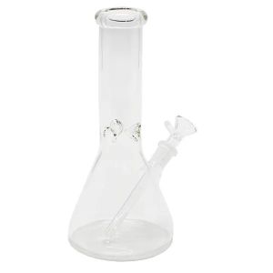 clear glass beaker with ice catcher waterpipe