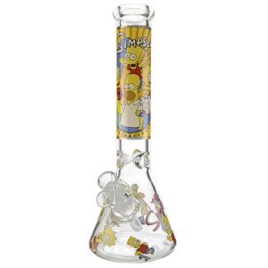 the simpsons donut party glass beaker 25cm | du 120017