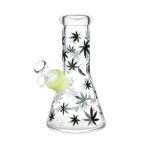 420 celebration glass beaker water pipe 8" 14mm f