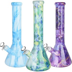 marbled glass beaker water pipe | 14mm f | colors vary