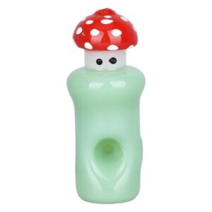 peeking shroom glass hand pipe | 3.75"