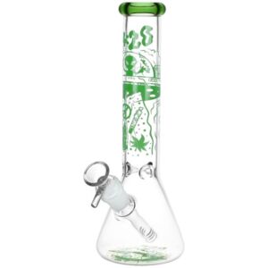 420 ufo visitor glass beaker water pipe 10" 14mm f