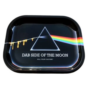 kill your culture metal rolling tray | dab side of the moon | 7"x5.5"