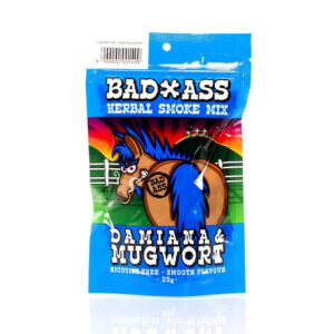 bad ass damiana & mugwort herbal smoke mix 25g