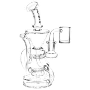 pulsar kicked back glass recycler rig | 7.5" | 14mm f